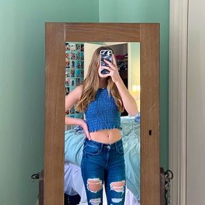 denim halter top!💙